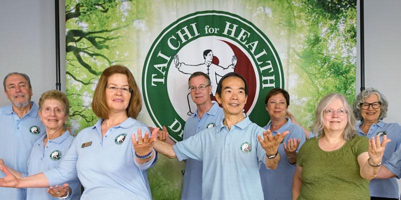 Group of people doing Tai Chi