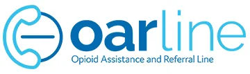 Oarline logo. Opioid Assistance and Referral